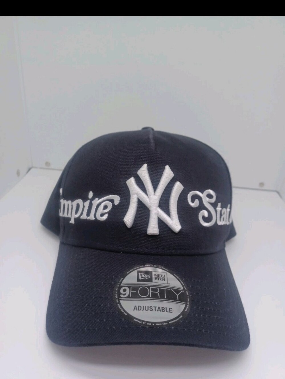 Rare New Era New York Yankees MLB Empire State Spellout Snapback Hat Cap 9Forty